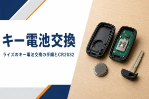 ライズのスマートキーの電池を交換するイメージ