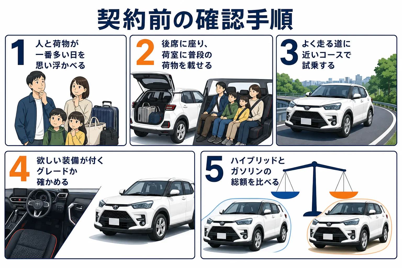 契約前に後悔を防ぐ確認手順の図解