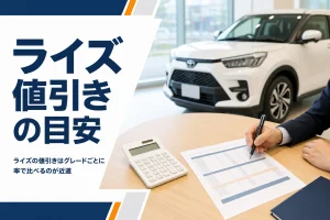 ライズの見積書と電卓が置かれた商談テーブル