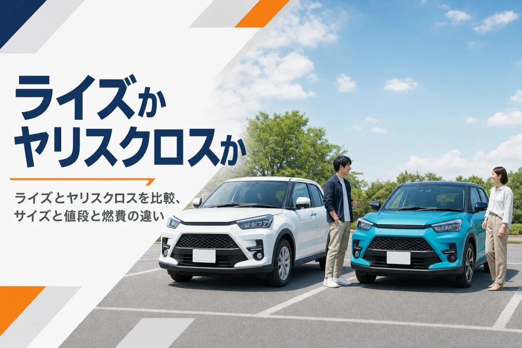 大きさの違う2台のコンパクトSUVが並んだアイキャッチ